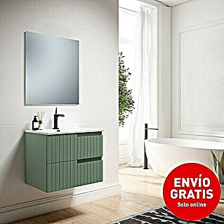 Conjunto de mueble de baño Claire (60 cm, Verde Olivo, Mate)