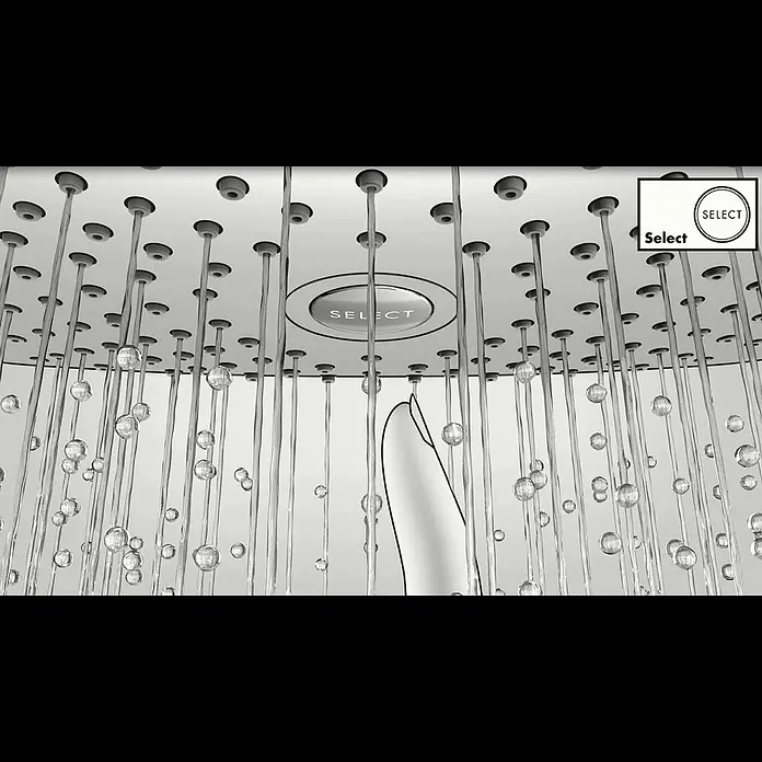 Hansgrohe Kopfbrausen-Set Raindance Select S 240 - Durchmesser: 24 cm, 17 l/min, Wandmontage, Chrom - Hansgrohe Select Overhead Shower