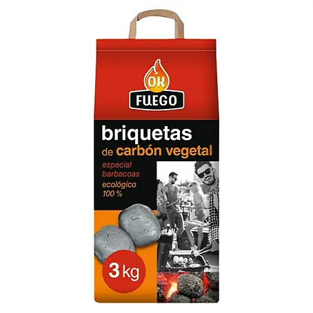 Ok Fuego  Briquetas de barbacoa
