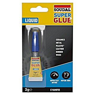 Soudal Adhesivo instantáneo Super Glue Líquido (3 g)