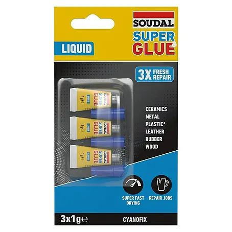 Soudal  Adhesivo instantáneo Super Glue Líquido