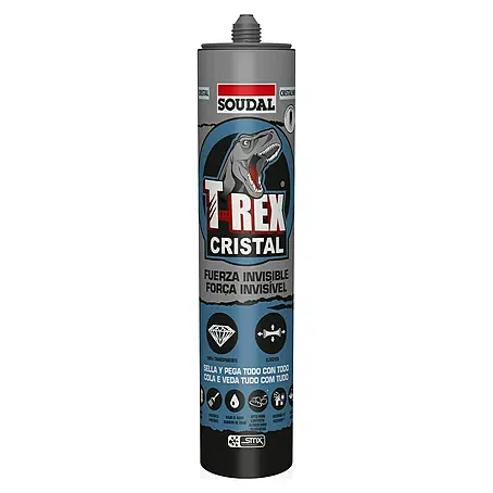 Soudal  Pegamento adhesivo T-Rex Cristal