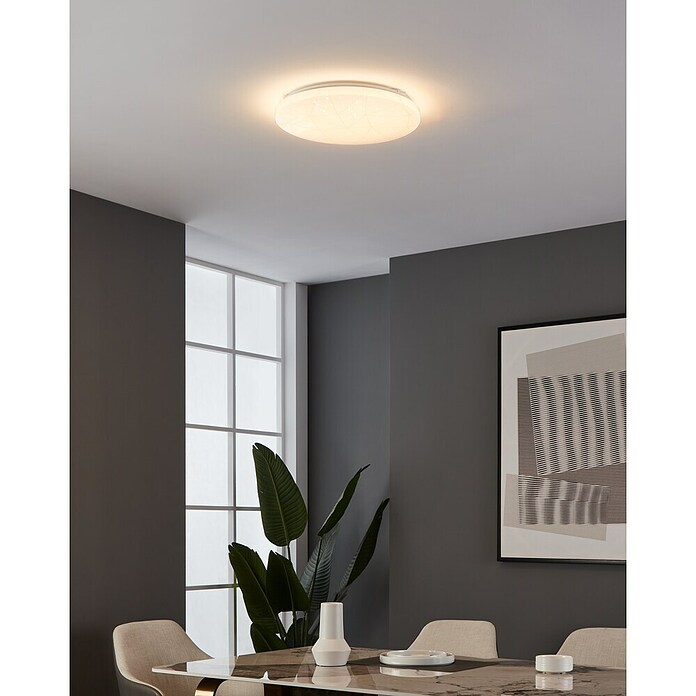 Eglo LED stropna svjetiljka Rende  (19,5 W, D x Š x V: 38 x 38 x 6 cm, Topla bijela) | BAUHAUS