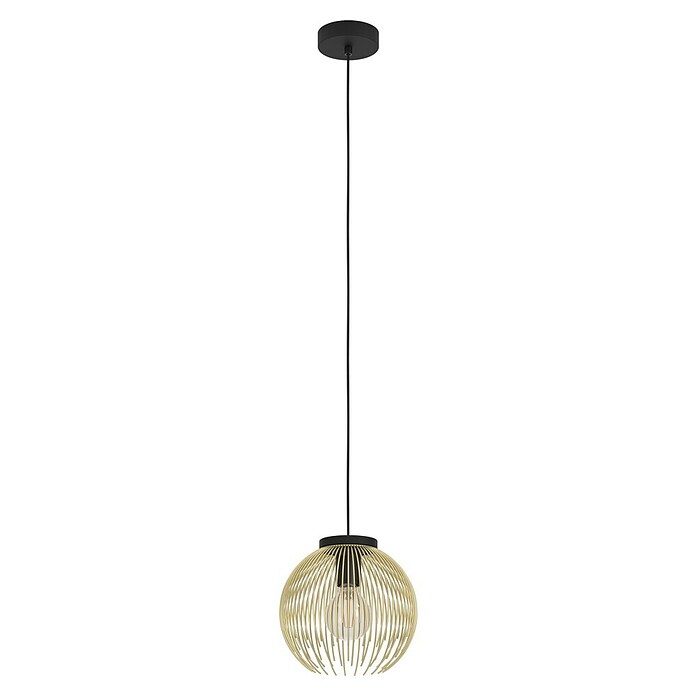 Eglo Venezuela Lámpara colgante redonda (40 W, Ø x Al: 23,5 x 110 cm, Oro, E27) | BAUHAUS