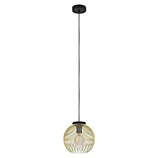 Eglo Venezuela Pendelleuchte (40 W, Schwarz/Gold, E27, Anzahl Leuchtmittel: 1 Stk.)