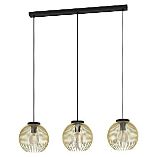 Eglo Venezuela Pendelleuchte (120 W, Schwarz/Gold, E27, Anzahl Leuchtmittel: 3 Stk.)