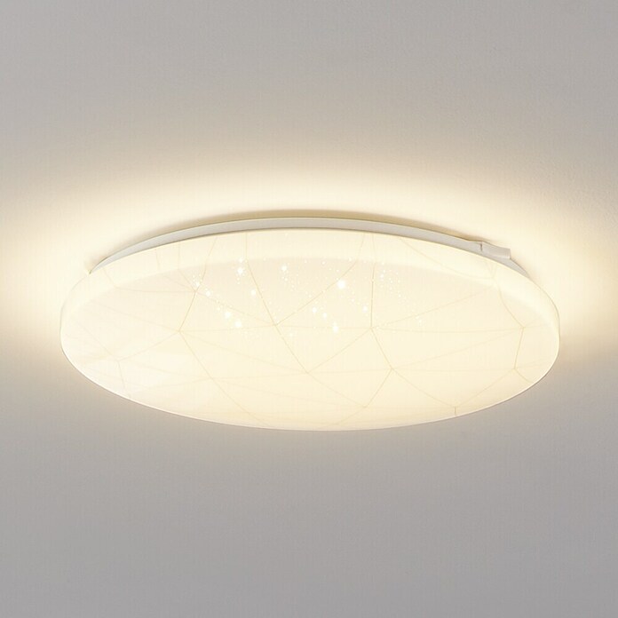 Eglo LED stropna svjetiljka Rende  (19,5 W, D x Š x V: 38 x 38 x 6 cm, Topla bijela) | BAUHAUS