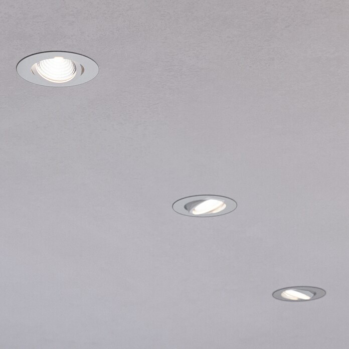 Eglo LED-Einbauleuchte SALICETO (Warmweiß, Durchmesser: 8,8 cm, Weiß, 3  Stk.) | BAUHAUS