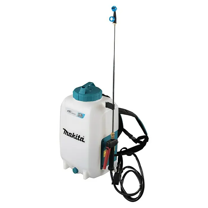 Makita LXT 18V Akku-Drucksprühgerät DUS 158Z - 18 V, Ohne Akku, Betriebsdruck: 5 bar - Abbildung eines Makita Akku-Rückensprühgeräts.