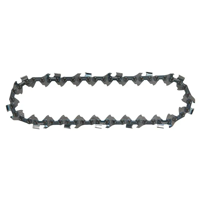 Makita Sägekette 1910V6-4 - Passend für: Makita LXT 18V Akku-Astsäge DUC101Z - Nahaufnahme einer Oregon-Kettensägkettte, die die scharfen Schneidezähne und die robuste Konstruktion für effizientes Sägen zeigt.