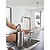 Grohe Spültischarmatur Blue Home (U-Auslauf, Supersteel, Matt) | BAUHAUS