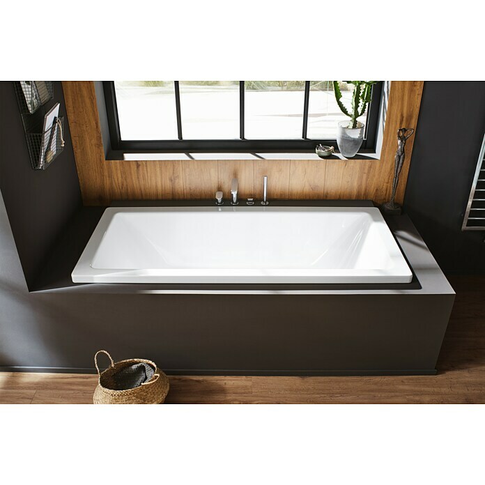 Kaldewei Badewanne Conoduo 735 (200 x 100 cm, Stahl-Email, Alpinweiß)