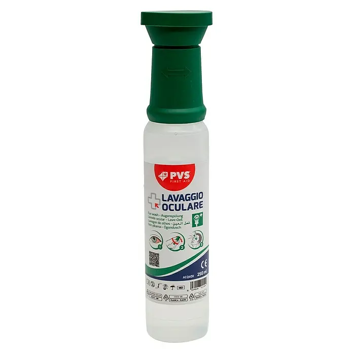 Leina-Werke Augenspüllösung Ecolav - 250 ml - Erste-Hilfe-Augenspülflasche von PVS zur schnellen Reinigung und Spülung der Augen bei Reizungen oder Fremdkörpern.