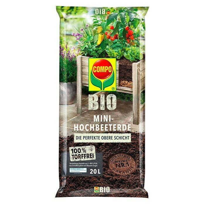 Compo Bio-Hochbeeterde Mini (20 l) | BAUHAUS