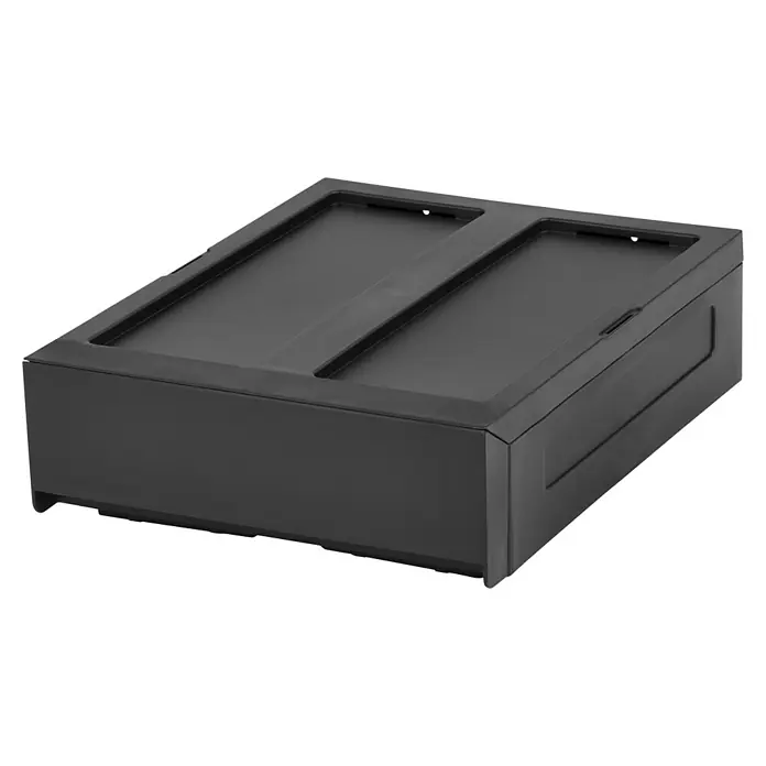 Schubladenbox Modular - L x B x H: 38 x 29 x 10,7 cm, Schwarz, Anzahl Schubladen: 1 Stk. - Schwarze Schubladenbox zur Aufbewahrung verschiedener Gegenstände. Das ist eine praktische und stilvolle Lösung für Ihr Büro oder Zuhause.