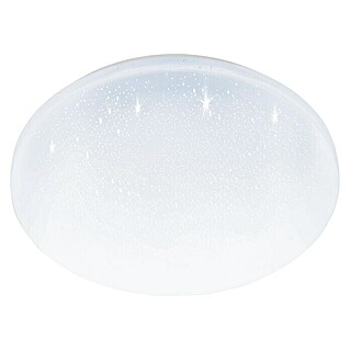 Eglo Plafón LED redondo Pogliola-E (15,6 W, Ø x Al: 31 x 5,5 cm, Blanco, Efecto cristal, Blanco neutro)