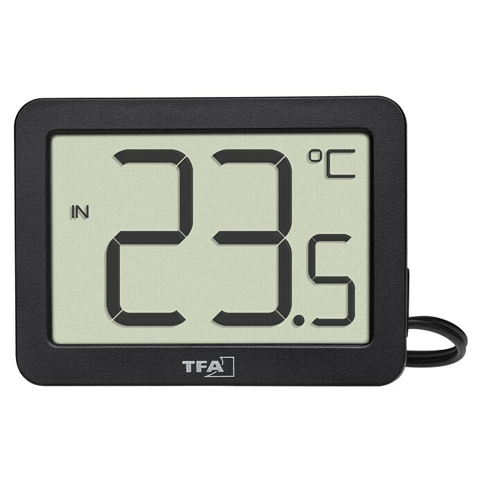 TFA Dostmann Thermometer (Digital, L x B x H: 40 x 15 x 55 mm, Schwarz) | BAUHAUS