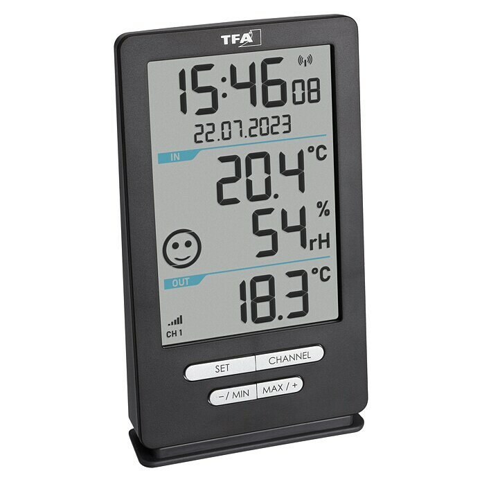 TFA Dostmann Funk-Thermo-Hygrometer Xena Home (Digital, Reichweite Sensor: 100 m) | BAUHAUS