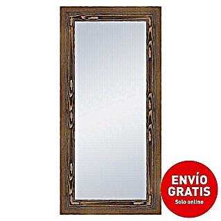 Espejo con marco Denmark (56 x 116 cm, Rustic oscuro, Madera)