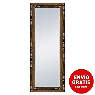 Espejo con marco Denmark (56 x 146 cm, Rustic oscuro, Madera)