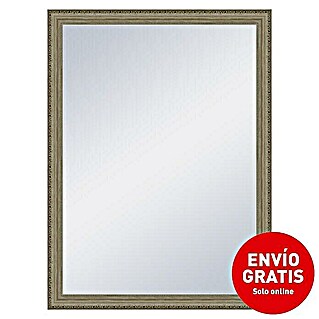 Espejo con marco Oslo (57 x 77 cm, Beige, Madera)