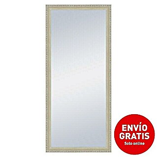 Espejo con marco Oslo (47 x 107 cm, Blanco, Madera)