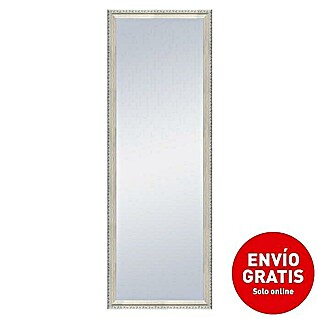 Espejo con marco Oslo (47 x 137 cm, Blanco, Madera)