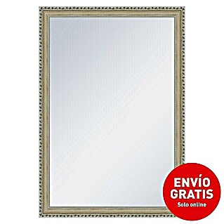 Espejo con marco Oslo (57 x 77 cm, Gris, Madera)