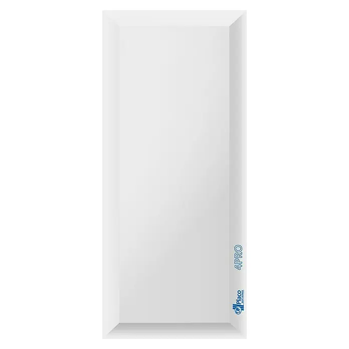 Placo Saint-Gobain Placa de yeso laminado 4PRO BA 13 - 2 x 1,2 m, Espesor: 13 mm - La imagen presenta una placa de yeso Placo Saint-Gobain 4PRO en un tono blanco, ideal para interiorismo y aplicaciones de pladur.