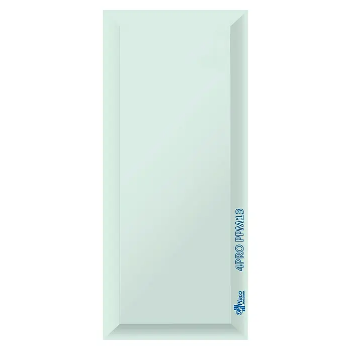 Placo Saint-Gobain Placa de yeso laminado 4PRO PPM 13 - 2 x 1,2 m, Espesor: 13 mm - Primer plano de la placa de yeso Placo 4PRO PPM13, ideal para interiores y construcción en seco. Alta calidad y fácil de aplicar.