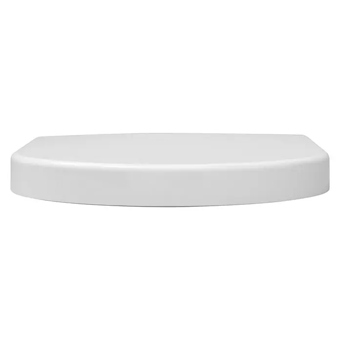 WC-Sitz Toscana Beach - Duroplast, Weiß, Mit Absenkautomatik - Nahaufnahme eines weißen Toilettendeckels mit abgerundeten Kanten vor einem weißen Hintergrund. Schlichtes und modernes Design.