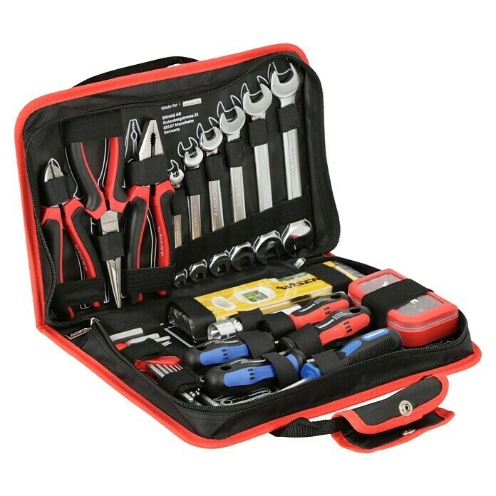 Wisent Werkzeugkoffer Servicebag (L x B x H: 340 x 230 x 74 mm, 56 -tlg.)