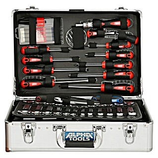 Alpha Tools Werkzeugkoffer Big Box (L x B x H: 450 x 305 x 167 mm, 119 -tlg.)