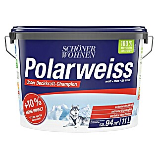 SCHÖNER WOHNEN-Farbe Muurverf Polarweiss (Polar Wit, Mat, 11 l)