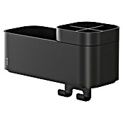 Tiger Doucherek met haak en houder 2-Store (10,8 x 24,9 x 15,7 cm, Zwart) | BAUHAUS