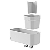Tiger Doucherek met haak en houder 2-Store (10,8 x 24,9 x 15,7 cm, Wit) | BAUHAUS