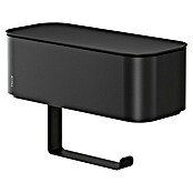 Tiger Toiletrolhouder met opbergbox 2-Store (Met deksel, Zwart) | BAUHAUS