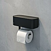 Tiger Toiletrolhouder met opbergbox 2-Store (Met deksel, Zwart) | BAUHAUS