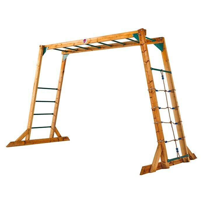 Plum Klettergerüst Monkey Bars (310 x 160 x 198 cm, Holz, Natur) | BAUHAUS