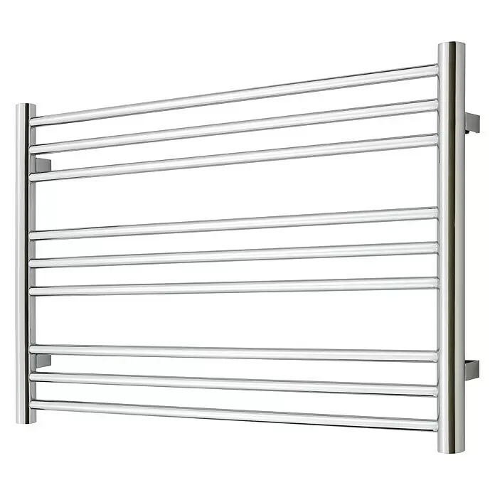 TVS Design Badheizkörper Pivo 9-1000 - B x H: 1.000 x 590 mm, Wärmeleistung bei Vorlauftemperatur von 75 °C (D: 50): 135 W, Chrom - Beheizter Handtuchhalter aus poliertem Chrom mit mehreren Querstreben zum Trocknen von Handtüchern.