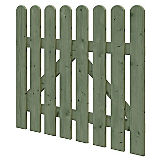 Vrata za drvenu ogradu (100 x 85 cm, Bez okova, Zelene boje)