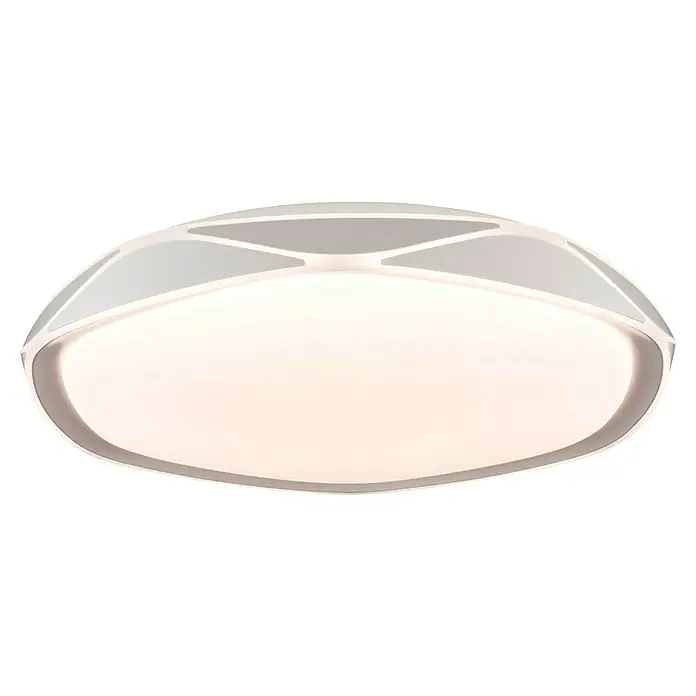 MegaLight LED-Deckenleuchte rund Venus - 30 W, Ø x H: 41 x 7,5 cm, Weiß, Mehrfarbig - Eine moderne Deckenleuchte mit einem runden Design und weißen Akzenten, die ein angenehmes Licht spendet.
