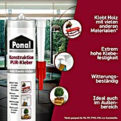 Ponal Konstruktion PUR-Kleber (530 g, Gebrauchsfertig, Transparent (getrocknet))