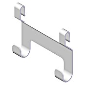 Lundbergs Doppelhaken (L x B x H: 19 x 94 x 81 mm, Weiß, Geeignet für: Kleiderstangen, 2 Stk.)