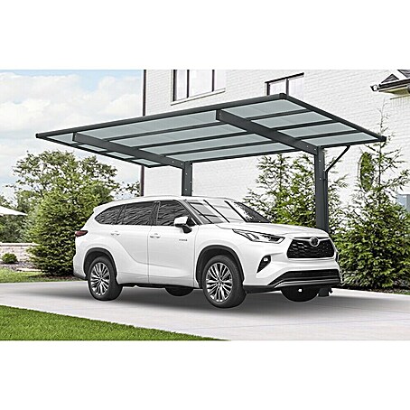 Ximax Carport Wing (L x B x H: 5,31 x 2,75 x 2,83 m, Einzelcarport, Anthrazit)
