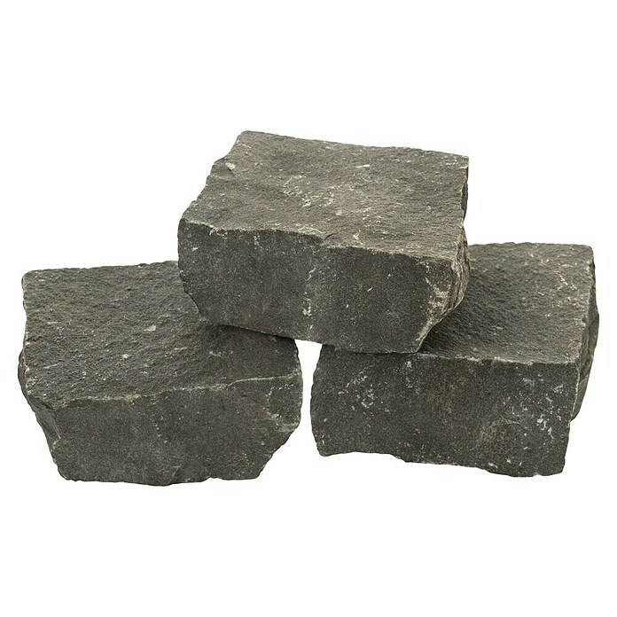 Basaltpflaster (Anthrazit, 10 x 10 x 5 cm, Basalt)