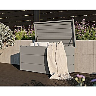 Hörmann EcoStar Gartenbox Elegant (136 x 67,2 x 72,5 cm, Grau, Stahl)