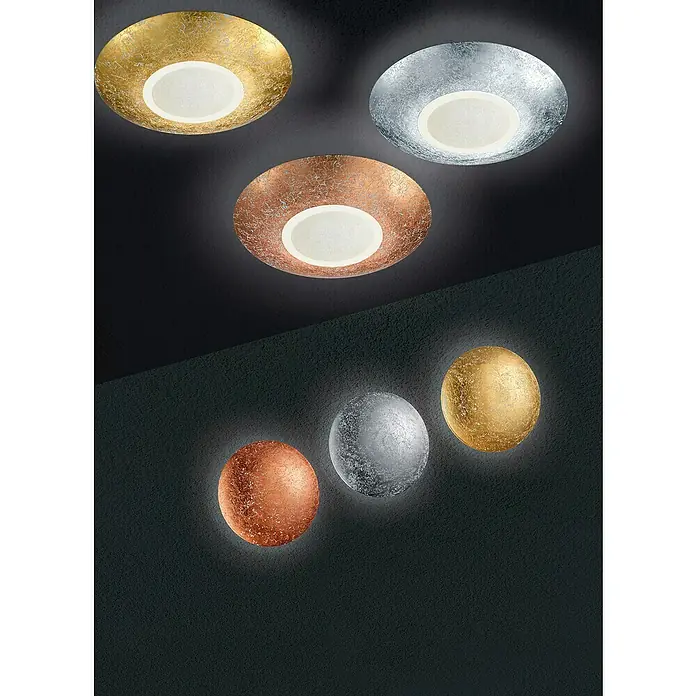 Reality Leuchten LED-Bilderleuchte Chiros - 8 W, Gold, Gold, Warmweiß - Decken- und Wandleuchten in Gold-, Silber- und Kupferfarben. Elegante Beleuchtung für jeden Raum.
