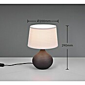 Trio Lighting Lámpara de sobremesa Martin (40 W, Negro, Altura: 29 cm)
