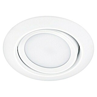 Trio Lighting Foco LED empotrable Rila (5 W, Color de luz: Blanco cálido, Diámetro: 8,2 cm, Blanco)